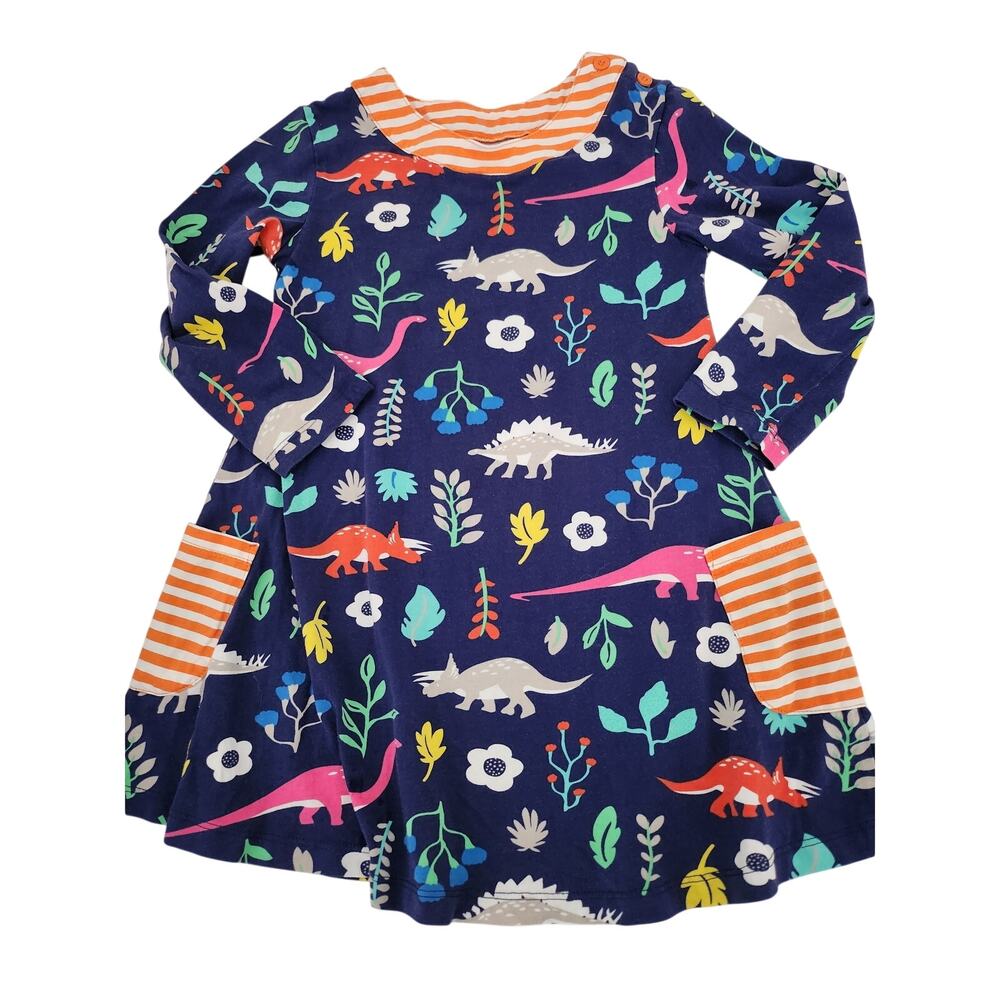 5T dinosaur cotton dress